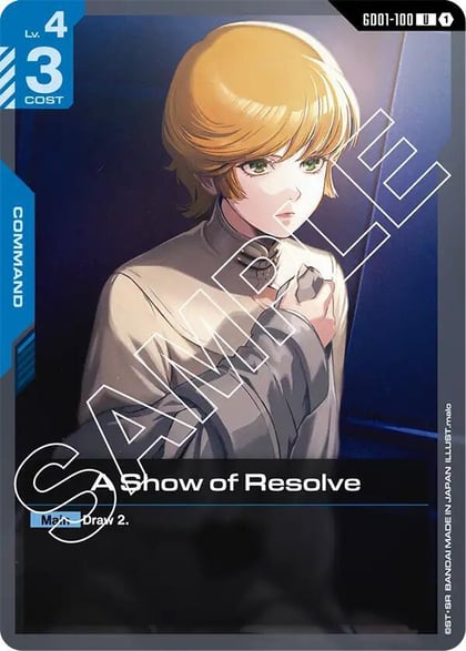 A Show of Resolve, Newtype Rising GD01-100