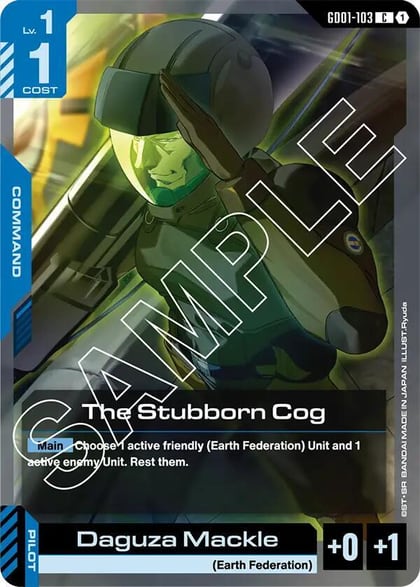 The Stubborn Cog, Newtype Rising GD01-103