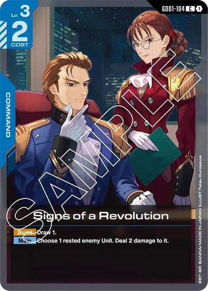 Signs of a Revolution, Newtype Rising GD01-104