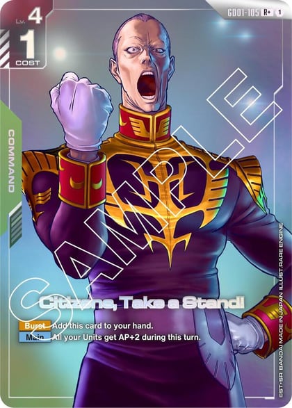 Citizens, Take a Stand! (R+), Newtype Rising GD01-105