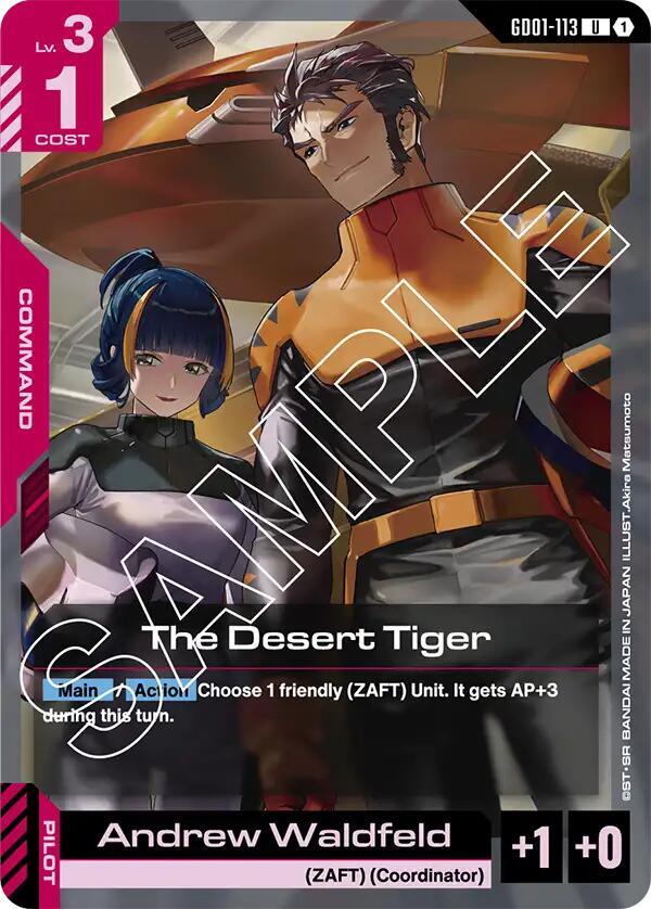The Desert Tiger, Newtype Rising GD01-113