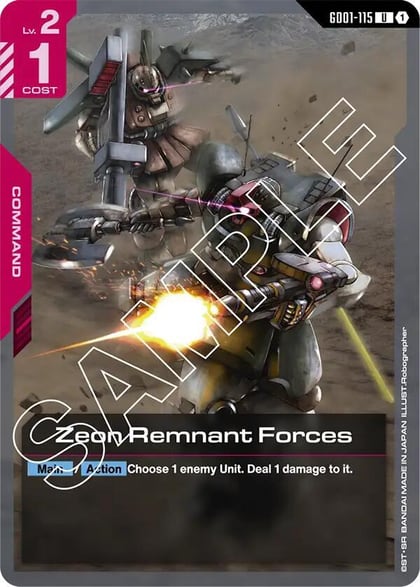 Zeon Remnant Forces, Newtype Rising GD01-115