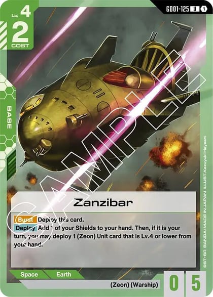 Zanzibar, Newtype Rising GD01-125