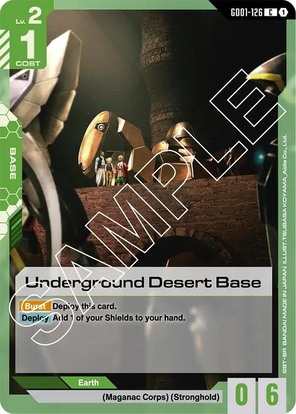 Underground Desert Base, Newtype Rising GD01-126