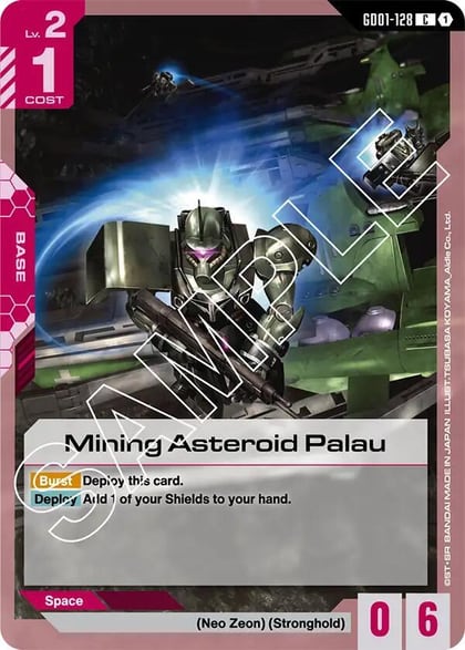 Mining Asteroid Palau, Newtype Rising GD01-128