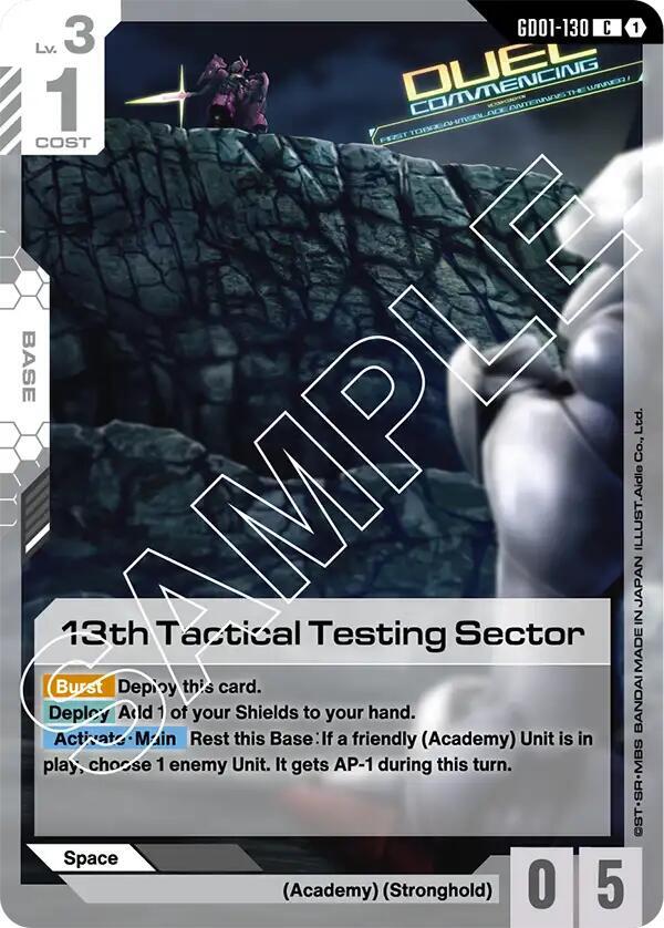 13th Tactical Testing Sector, Newtype Rising GD01-130