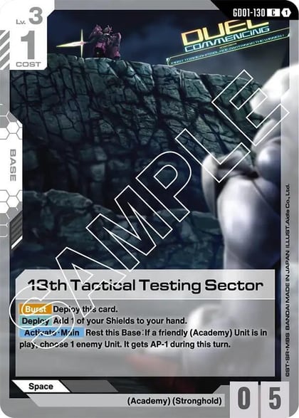 13th Tactical Testing Sector, Newtype Rising GD01-130
