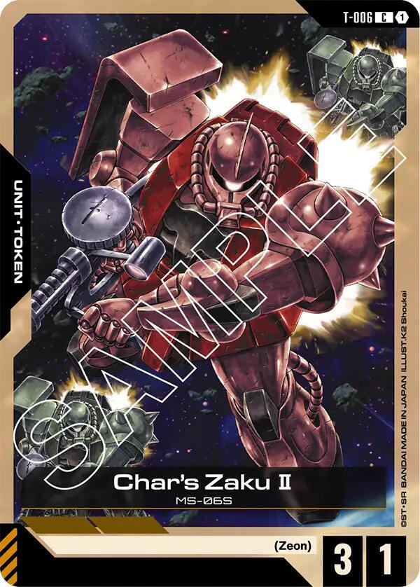 Char's Zaku II (T-006) Token, Newtype Rising T-006