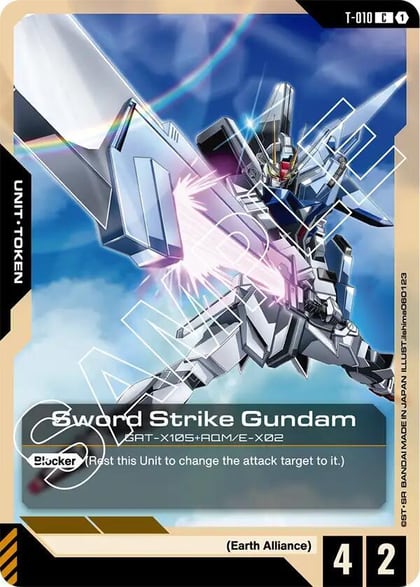Sword Strike Gundam (T-010) Token, Newtype Rising T-010