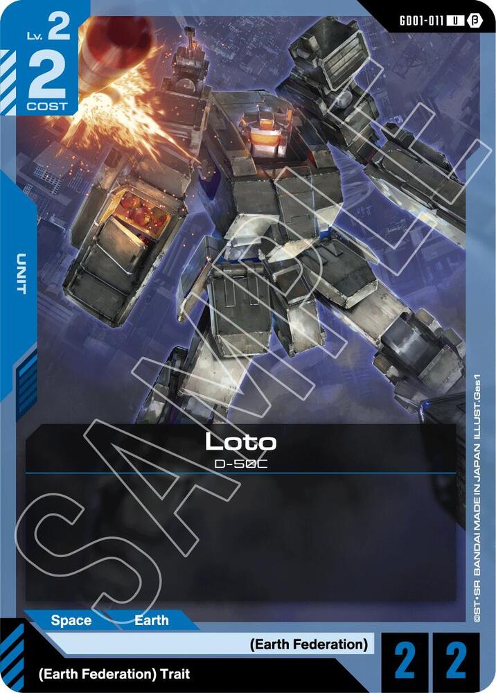 Loto, Edition Beta GD01-011