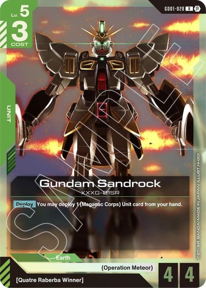 Gundam Sandrock, Edition Beta GD01-028