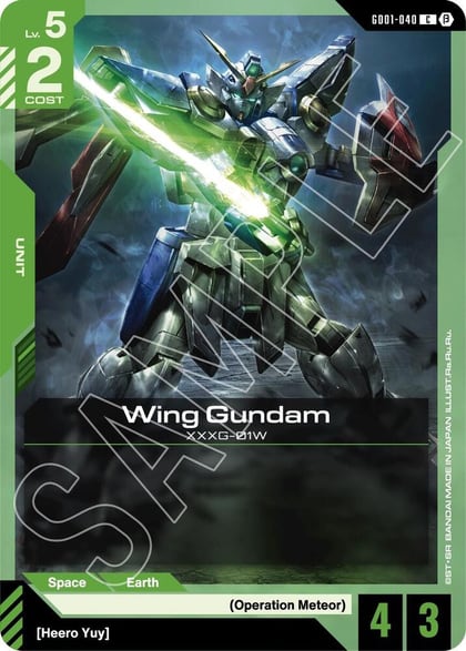 Wing Gundam, Edition Beta GD01-040