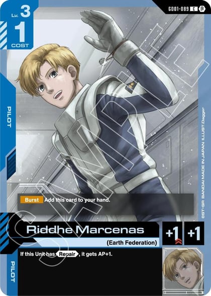 Riddhe Marcenas, Edition Beta GD01-089