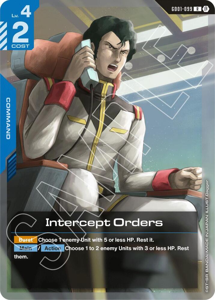 Intercept Orders, Edition Beta GD01-099