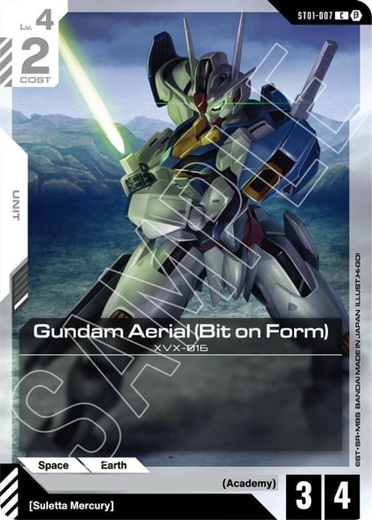 Gundam Aerial (Bit on Form), Edition Beta ST01-007