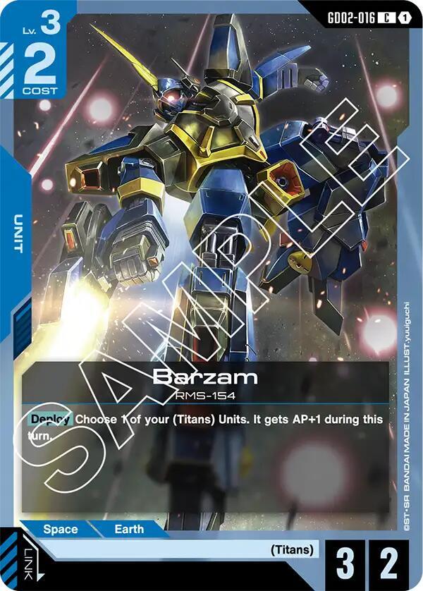 Barzam, Dual Impact GD02-016