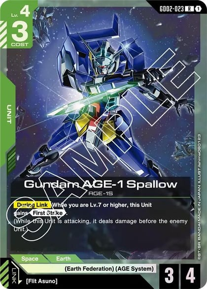 Gundam AGE-1 Spallow, Dual Impact GD02-023
