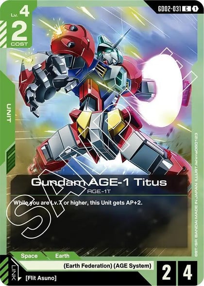 Gundam AGE-1 Titus, Dual Impact GD02-031