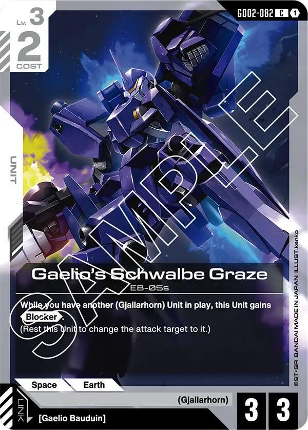 Gaelio's Schwalbe Graze, Dual Impact GD02-082