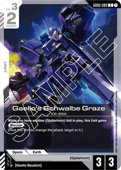 Gaelio's Schwalbe Graze, Dual Impact GD02-082
