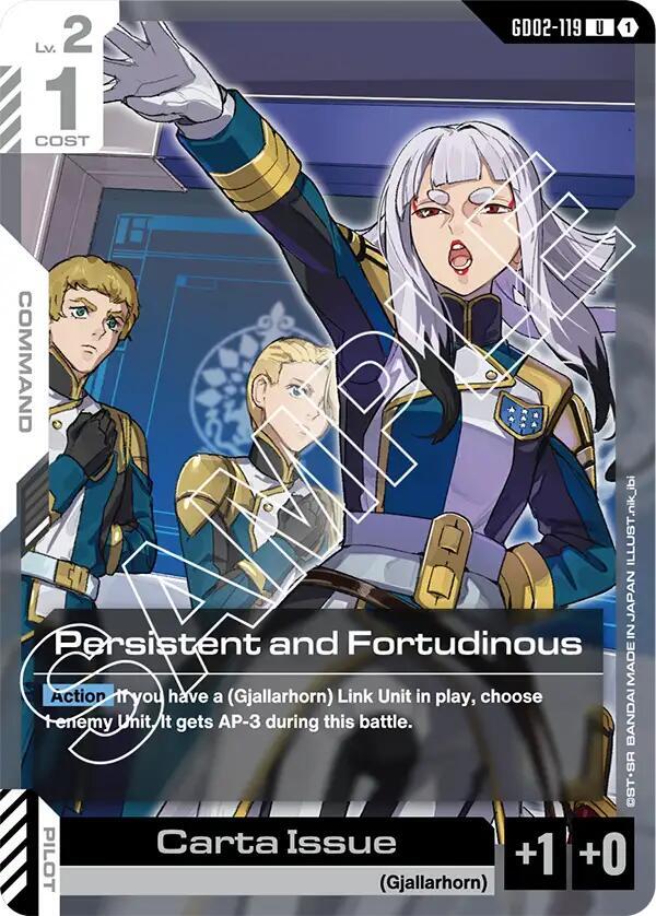 Persistent and Fortudinous, Dual Impact GD02-119