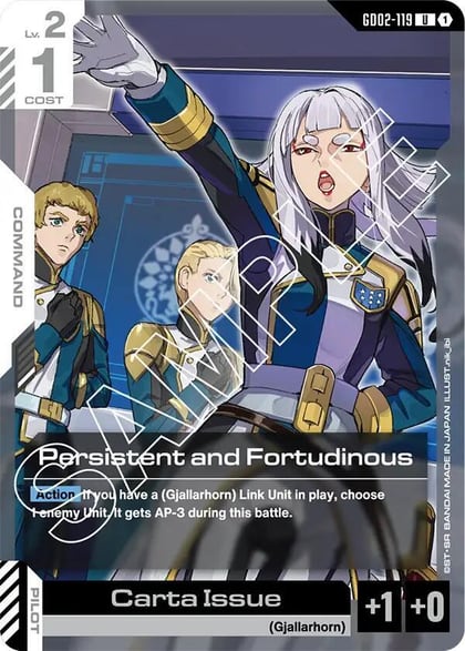 Persistent and Fortudinous, Dual Impact GD02-119