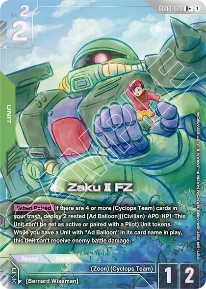 Zaku II FZ (R+), Steel Requiem GD03-020