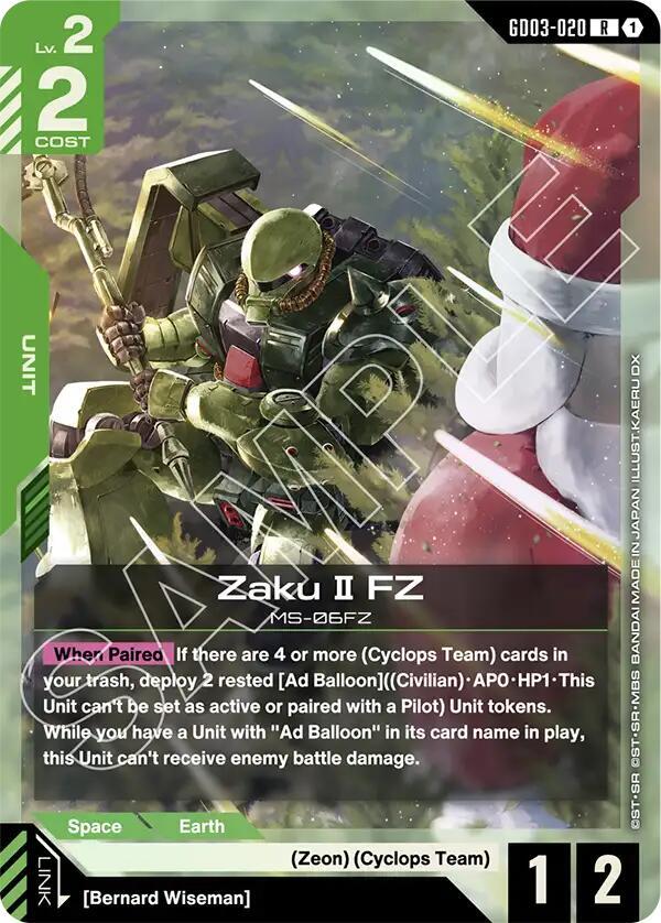 Zaku II FZ, Steel Requiem GD03-020