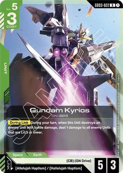 Gundam Kyrios, Steel Requiem GD03-022