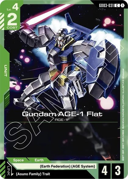 Gundam AGE-1 Flat, Steel Requiem GD03-031