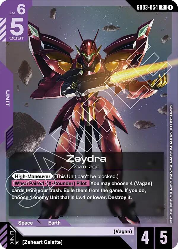 Zeydra, Steel Requiem GD03-054