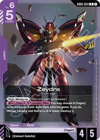 Zeydra, Steel Requiem GD03-054