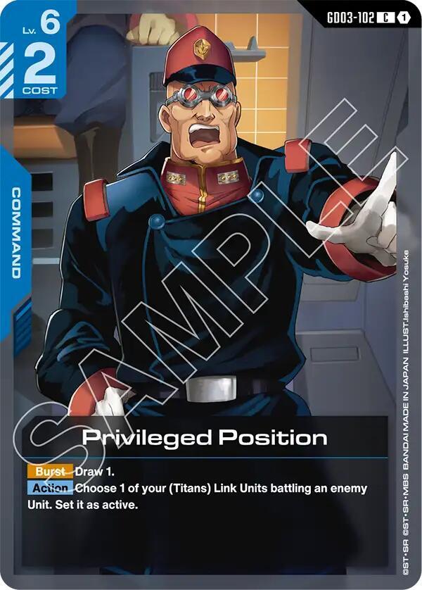 Privileged Position, Steel Requiem GD03-102