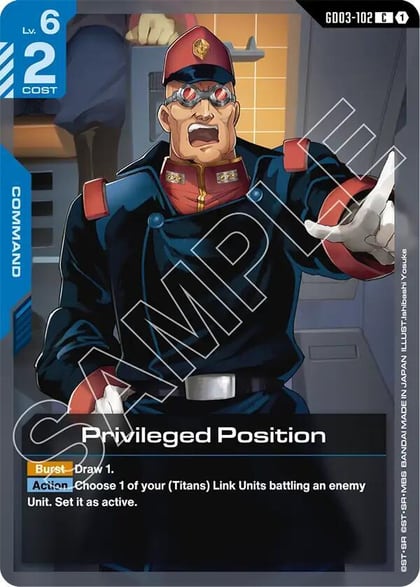 Privileged Position, Steel Requiem GD03-102