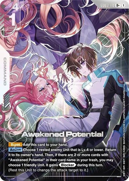 Awakened Potential (R+), Steel Requiem GD03-118