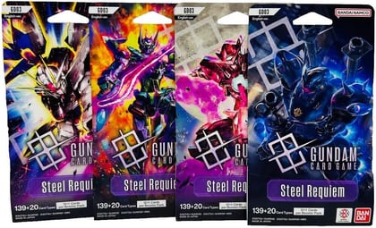 Steel Requiem Sleeved Booster Pack Art Bundle [Set of 4], Steel Requiem P678554