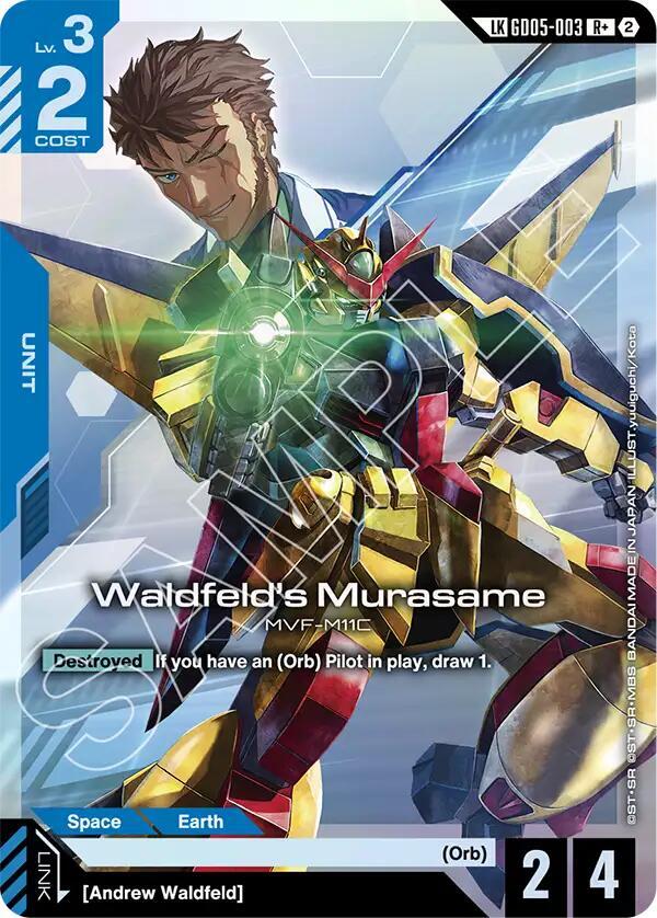 Waldfeld's Murasame (R+) (Link Rare), Freedom Ascension GD05-003