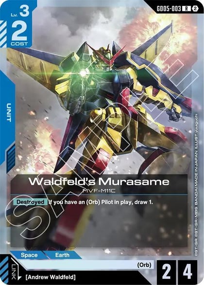 Waldfeld's Murasame, Freedom Ascension GD05-003