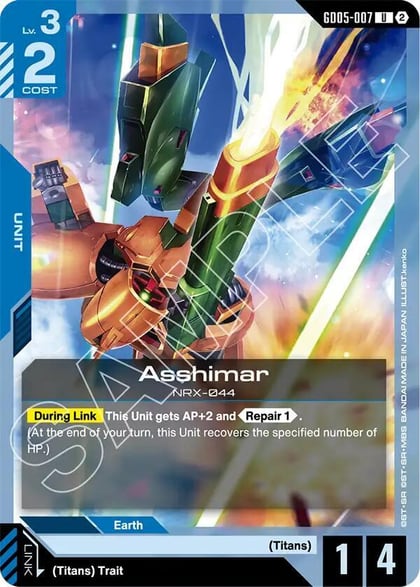 Asshimar, Freedom Ascension GD05-007