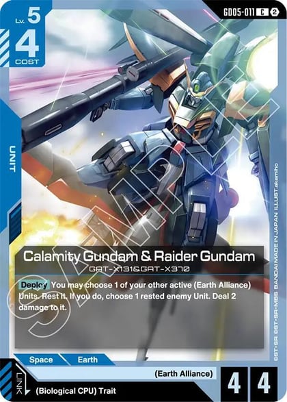 Calamity Gundam & Raider Gundam, Freedom Ascension GD05-011