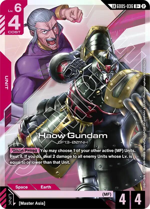 Haow Gundam (R+) (Link Rare), Freedom Ascension GD05-036