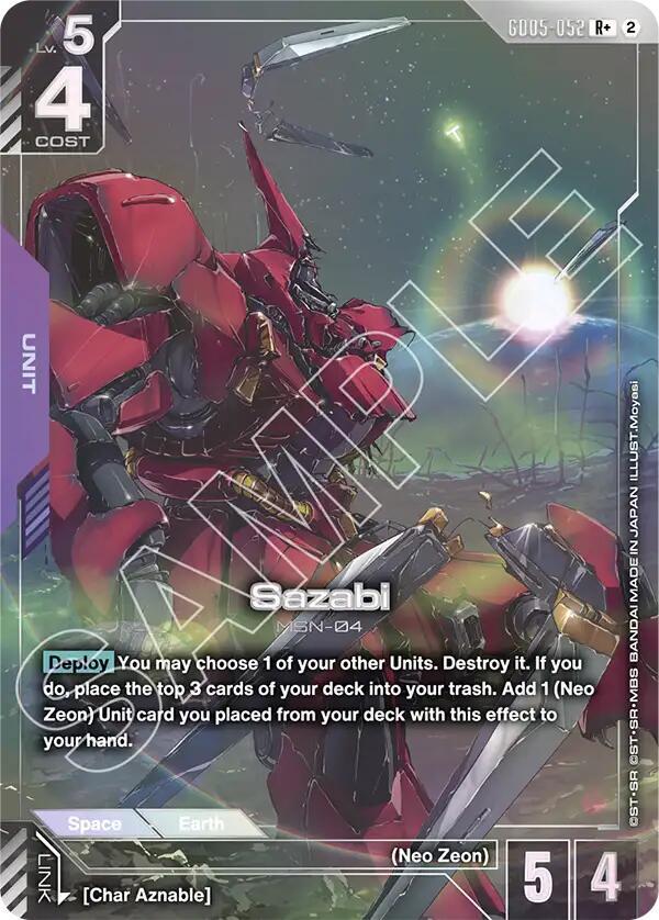 Sazabi (R+), Freedom Ascension GD05-052