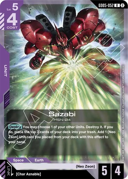 Sazabi (GD05-052), Freedom Ascension GD05-052