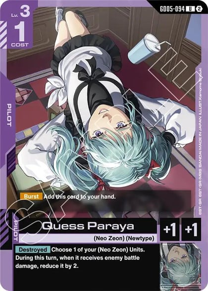 Quess Paraya, Freedom Ascension GD05-094
