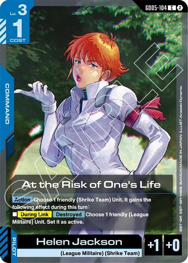 At the Risk of One's Life, Freedom Ascension GD05-104