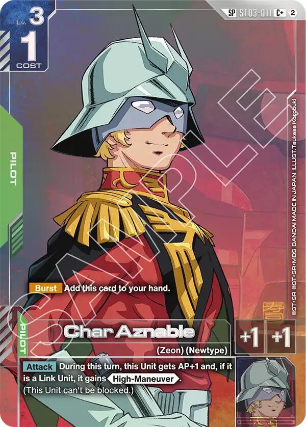 Char Aznable (C+) (SP), Freedom Ascension ST03-011