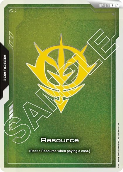 Resource (RP-012) (Zeon Force), Promotional Resource Tokens RP-012