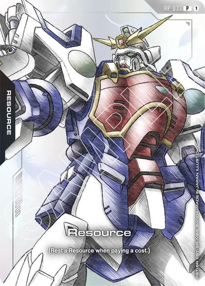 Resource (RP-033) (Premium Accessory Set - Mobile Suit Gundam Wing), Promotional Resource Tokens RP-033
