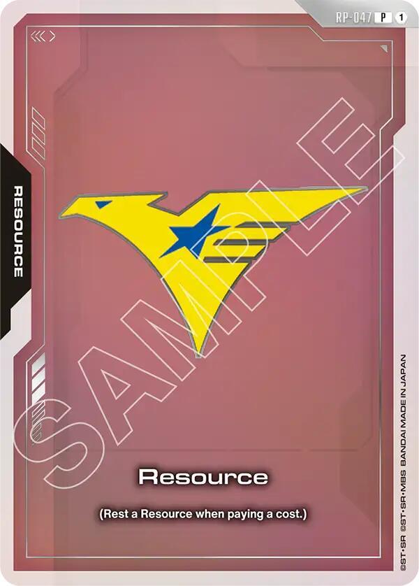 Resource (RP-047) (EVX07 Resource Set), Promotional Resource Tokens RP-047