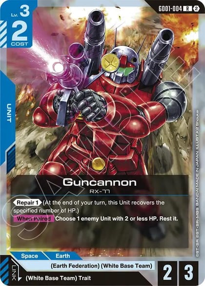 Guncannon, Deck Build Box Freedom Ascension GD01-004